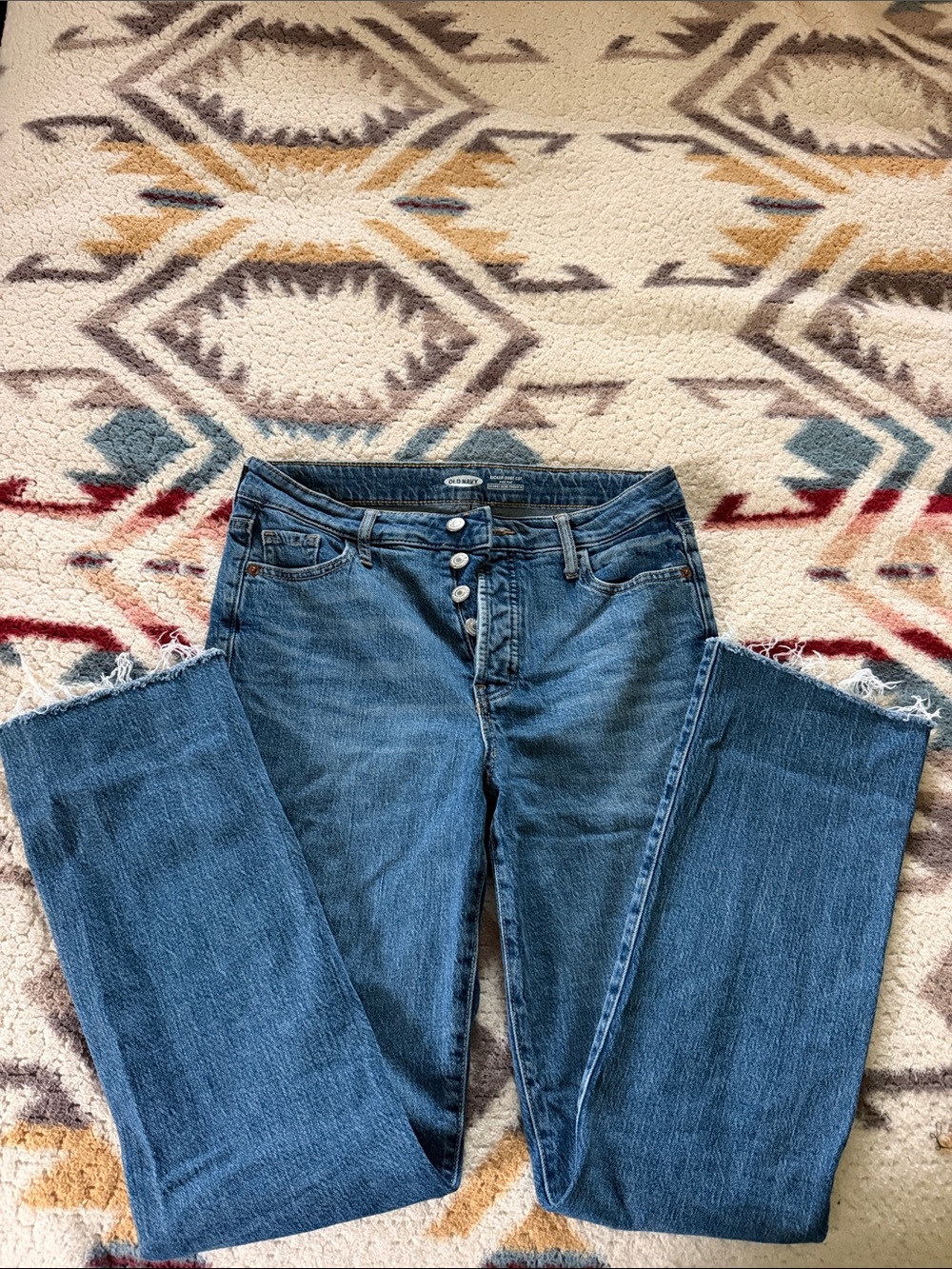 Women’s High-Rise Button-Fly Blue Jeans Old Navy